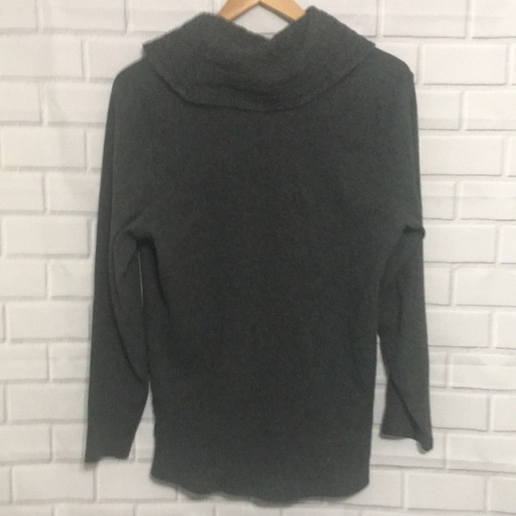 Rafaella Charcoal Gray Cotton Blend Long Sleeve Cowl Neck Pullover Sweater Sz 1X - Picture 6 of 8